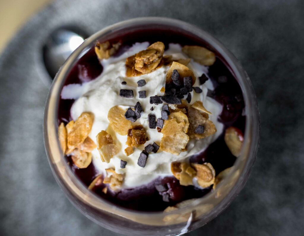 Panna Cotta von oben